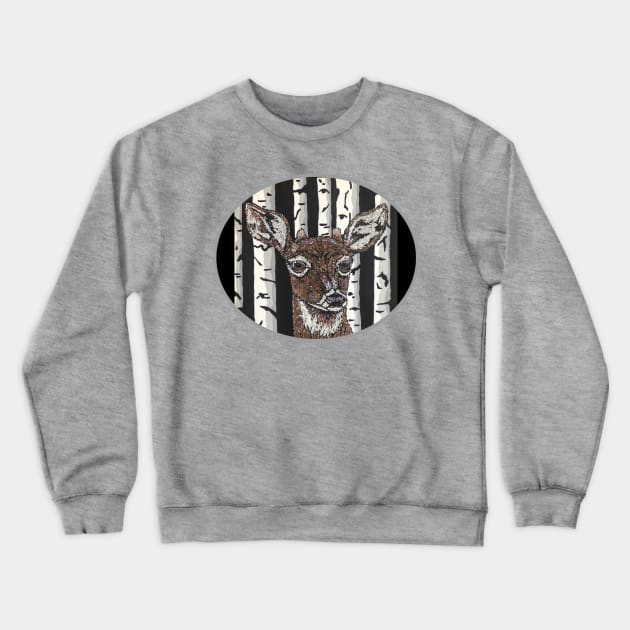 Nubby Buck Crewneck Sweatshirt by KrissyK